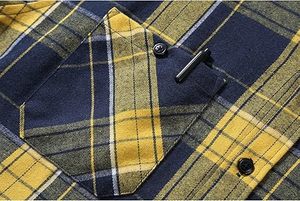 Camisa de Franela Clásica de Manga Larga para Hombre, 100% Algodón, de Alta Calidad, Fabricada en Bangladesh, OEM/ODM - Product Image 5