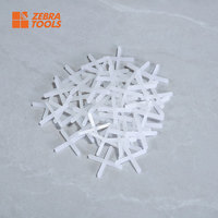 Espaceurs de nivellement de carrelage en plastique moderne zebra Tools, longueur 23 mm, 1-5 mm, imperméables, durables, installation facile pour carreaux de céramique