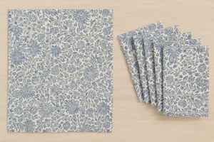 Servilleta de cocina de algodón estampado bloque manual - Product Image 3