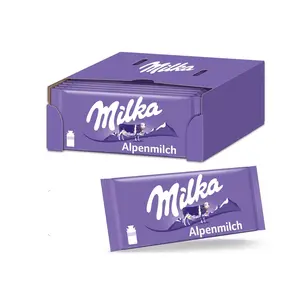 Milka Alpine sữa sô cô la 100g-Thưởng thức chiếc răng ngọt ngào của bạn với món ngon sô cô la Thụy Sĩ ngon nhất