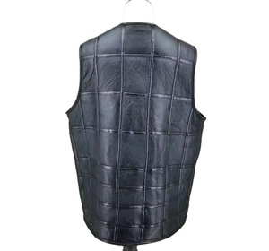 Gilets en cuir pour hommes, style motard classique, vestes sans manches en cuir, vestes élégantes et durables, et fabrication sur mesure. - Product Image 3