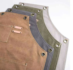 2025 Custom Waterproof <b>Canvas</b> Cooking Kitchen <b>Apron</b> With Logo - Product Image 5