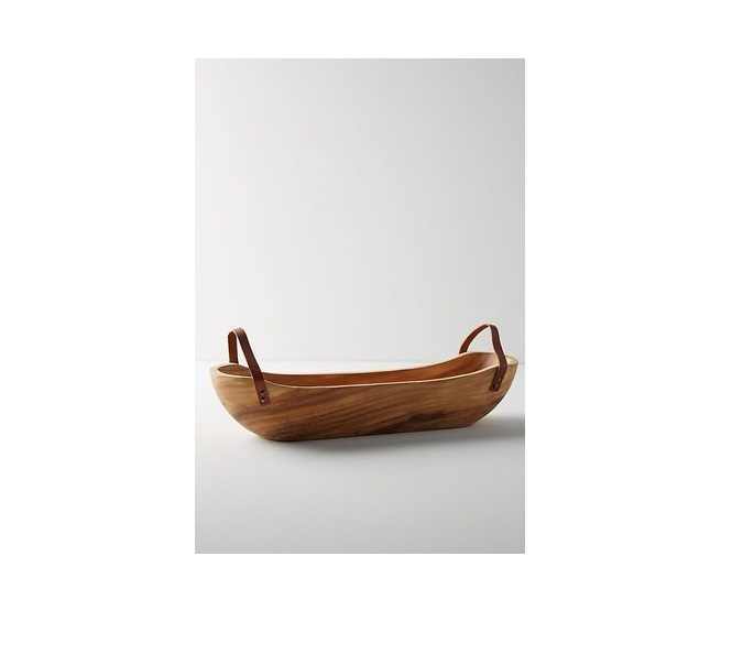 White Rsedin Finish Luxury Look Best Selling Wooden Set  Serving Bowl Mango Wood Material High Quality
