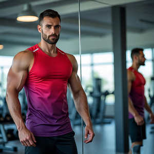 Gym Fitness Wear Gilet Top Hommes Sans Manches Workout V-Neck Vest Bodybuilding Running Wear Vest Men's - Product Image 6