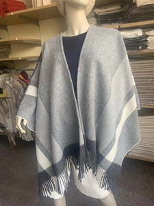 Innerlijke Mongolië 100% Wol Vrouwen Sjaal Sjaal Custom Designer Kwast Kasjmier Wol Poncho Cape - Product Image 3