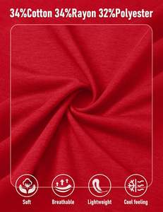 Camiseta Deportiva para Hombre, Tejido Suave, Transpirable, Ecológica, de Secado Rápido, Ligera, para Movimiento Activo, Tacto Suave, Elástica y Flexible - Product Image 5