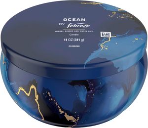 Vela Aromática Febreze, Aroma Océano, Vela de 11 oz con 4 Mechas, Paquete Individual - Product Image 1