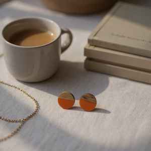 Pendientes de Resina Coloridos para Niñas, Joyería de Moda, para Fiestas y Atuendos Casuales, Elegantes y Hechos a Mano - Product Image 6