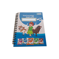 Livraison rapide, agenda quotidien personnalisé en spirale, carnet de notes, livre en carton pour entreprise, utilisation promotionnelle, impression 4 couleurs