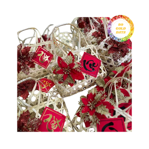 Cesta de bambú artesanal con toque de tejido cultural, diseñada para la exhibición multiusos y pedidos personalizados en los mercados de exportación - Product Image 1