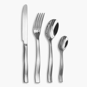 High-Quality Stainless Steel 4 Pcs Cutlery <b>Flatware</b> Best Silver Set American Style - Product Image 3