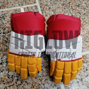 HI-GLOW SPORTS INTERNATIONAL Gants de hockey sur glace ajustables de haute qualité avec fermeture à pression, rembourrage personnalisé et design avec nom d'équipe - Product Image 5
