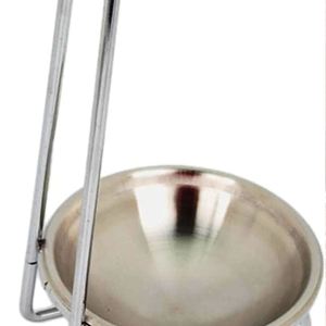 NUEVO MODELO Reposacucharas de Acero, Latón y Cobre de 21 cm, Hecho a Mano, Ecológico, Apto para Lavavajillas, Horno y Microondas, Soporte de Cocina Hecho en India - Product Image 5