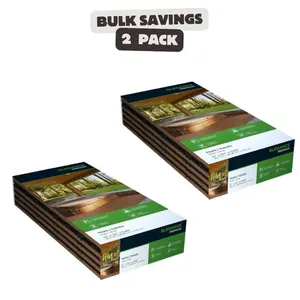 2 azulejos de cubierta compuestos de diseño moderno a estrenar, estilo de grano de madera de teca, clic suave antideslizante para uso exterior al aire libre - Product Image 1