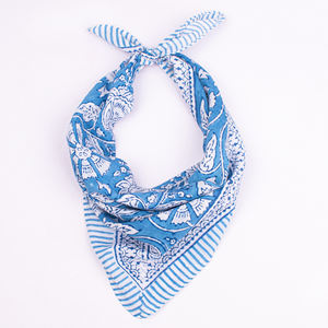 Pañuelo Bandana Étnico de Algodón Premium, Estampado Multicolor, para Hombre y Mujer, Suave y Transpirable, para la Cabeza, Moda, Personalizable - Product Image 1