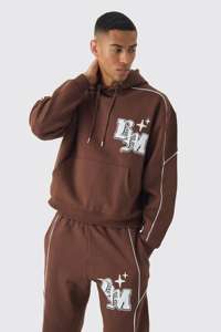 Mejor Venta de invierno Plus Size Chocolate Boxy Chándal Hombres Venta al por mayor de encargo del logotipo de impresión Sudadera con capucha Jogger Sweatsuit Gym Active Wear - Product Image 6