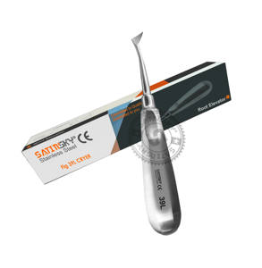 Fig 46 Flohr Root Elevators Fabricado con AISI 420 Mano de obra alemana de primera calidad; Hecho con acero inoxidable de alta calidad - Product Image 3