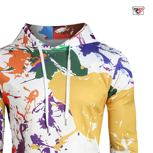 Popular Newest Wall <b>Paint</b> Sublimation Printed Pullover Hoodies Unisex Heat Transfer Sweatshirts For Men's Hoodies - Product Image 3