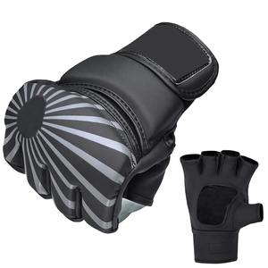 Guantes MMA Gants de sparring Gants demi-doigts en cuir Gants de boxe Mma Training - Product Image 3