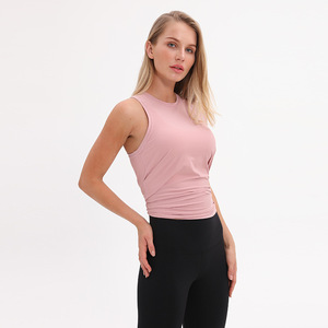 Fortune Apparel Women's Sports Gym Workout Tank <b>Top</b>-Quick-Dry Breathable Eco-Friendly Spandex/Polyester Casual Style - Product Image 3