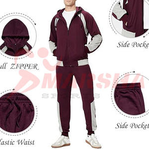 ชุดวอร์มสำหรับผู้ชายและผู้หญิงชุดวอร์มผ้าฝ้ายโพลีเอสเตอร์ขนแกะระบายอากาศ - Product Image 6