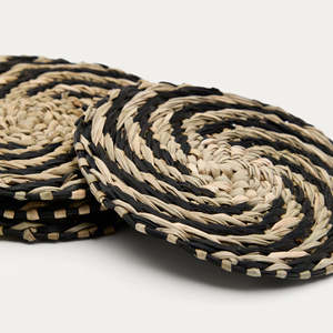 Sous-verres en herbe de mer très vendus, tissés à la main, naturels, ronds, pour tasses, verres, vente en gros, fabriqués en usine par VgreenArt au Vietnam - Product Image 3