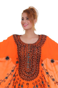 Caftan islamique marocain moderne pour les femmes longue robe de plage longue au sol avec approvisionnement ODM à manches longues respirant - Product Image 2