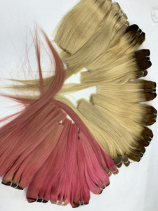 วิกผมคนแท้แบบเรียบคู่สำหรับต่อผมมนุษย์แท้สีคุณภาพสูง - Product Image 3