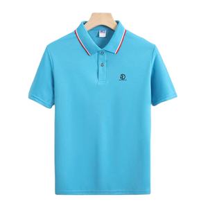 Polo para hombre sencillo con logotipo bordado personalizado de golf informal liso de alta calidad al por mayor - Product Image 1