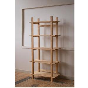 Organizador de almacenamiento de madera de acacia para sala de estar, estante de exhibición, estantería de escritorio de madera ajustable - Product Image 5