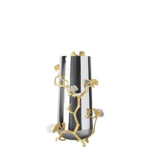 Jarrón de Metal de flores silvestres hecho a mano, elegante mesa de acero inoxidable dorado y plateado para decoración moderna del hogar y regalos de boda - Product Image 2