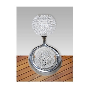 top trending Table <b>Lamp</b> With <b>silver</b> Nickle Finishing star shape Crystal Design Round Shape Excellent Quality For Lighting - Product Image 4