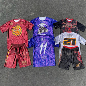 Uniformes de football 7v7 pour jeunes, tailles enfant, uniformes de football 7v7 personnalisés sublimés, matière extensible, uniformes de football 7v7 pour jeunes et collégiens - Product Image 5