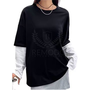 Camiseta de Doble Capa 100% Algodón para Mujer, Logotipo Personalizado, Secado Rápido, Transpirable, para Venta en Línea - Product Image 3