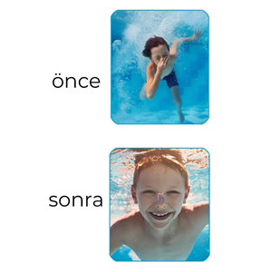Juego de tapones de silicona para oídos y nariz para nadadores, protector lavable a prueba de agua - Product Image 3