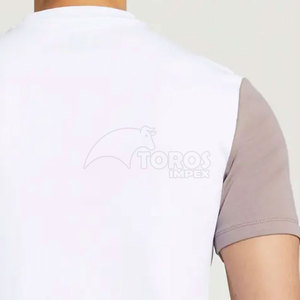 เสื้อยืดพิมพ์ลายทรงหลวมใส่สบายทันสมัยผ้าฝ้าย 100% สำหรับผู้ชาย ขนาดสั่งทำได้ MOQ ต่ำ เสื้อยืดผู้ชาย - Product Image 6