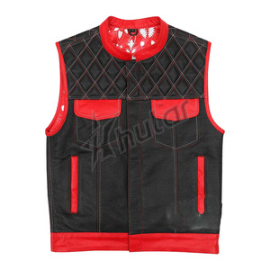 เสื้อกั๊กหนังสำหรับนักขี่จักรยานสีน้ำตาลสำหรับผู้ชายเสื้อโค้ทสำหรับใส่แข่งรถจักรยานยนต์ไซส์ใหญ่พิเศษดีไซน์เฉพาะ - Product Image 6