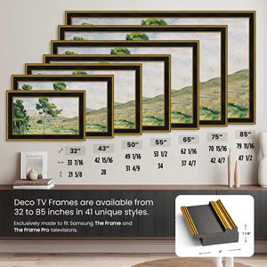 Gold and <b>Black</b> 55in LCD Television Frame Accessories <b>Board</b> Product - Product Image 6