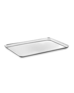 Plateau de service en acier inoxydable léger résistant à la rouille parfait pour un usage quotidien maison restaurants fêtes cuisine - Product Image 1