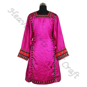 Vintage negro Afghani Balochi vestido hecho a mano Afghani/Irani/Balochi/pakistaní/indio BDR018 mujeres usan el mejor vestido de diseño Vintage - Product Image 2