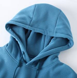 Sweats à capuche blancs personnalisés à épaules tombantes sweats à capuche en coton et polyester sweats à capuche pour hommes en relief avec impression bouffante personnalisée du Pakistan - Product Image 2