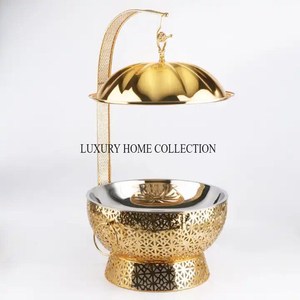 Réchaud de grande capacité en acier inoxydable avec bec verseur pour buffet servant des réceptions de mariage et de la restauration professionnelle - Product Image 4