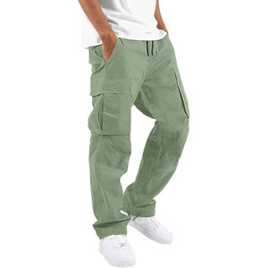 Pantalones Jogger Cargo Extra Grandes para Hombre, 100% Algodón, Estilo Casual, Talla Grande, Ropa Deportiva, Diseño Holgado, BY BS 2026 - Product Image 5
