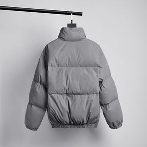 Diseño personalizado Unisex Puffer Bomber chaqueta de talla grande Reversible lona impermeable a prueba de viento cuello cierre de cremallera para uso al aire libre - Product Image 2