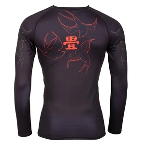 เสื้อแรชการ์ดแบบบีบอัดของผู้ชายมาใหม่ BJJ grappling rashguard แบบ2026 - Product Image 3