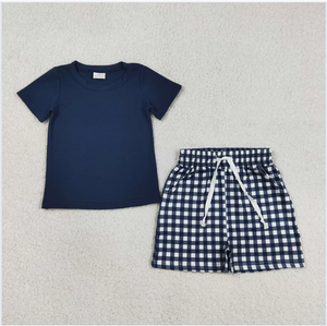 Conjunto de Pantalones Cortos Azul Marino para Niños BSSO1882 - Product Image 6