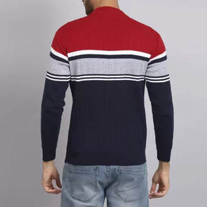 Sweat-shirt de service OEM dernière conception couleur unie basiques coton mélangé col rond hommes sweat-shirt avec logo personnalisé - Product Image 6