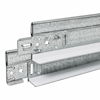 Profilé en acier léger galvanisé T24 blanc, grille en T plate pour système de plafond suspendu