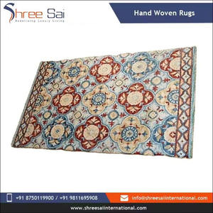 Haut 100% coton tissé tapis Boho gland Design rayé lavable plat tissage tapis moderne salon artistique intérieurs tapis - Product Image 4