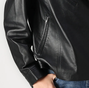 Venta caliente logotipo personalizado estilo y color chaquetas de cuero para mujer chaqueta de cuero de oveja Nappa para mujer - Product Image 4